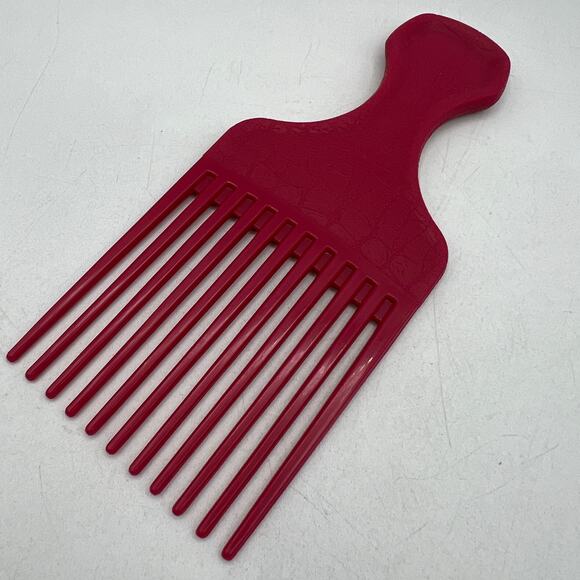 Vintage Goody Pink Croc Textured Hair Pick Comb Lift 90s 6.5” Plastic USA - Picture 3 of 4